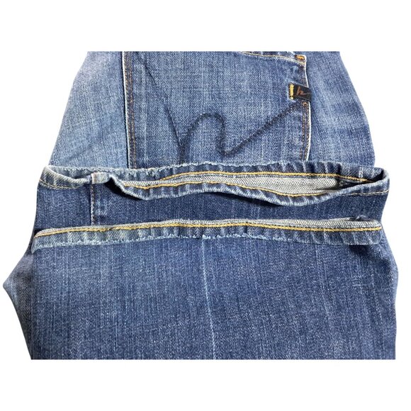 Citizens Of Humanity Ingrid 002 Stretch Low Waist Flare Jeans Size 32 Blue Denim - Picture 13 of 15